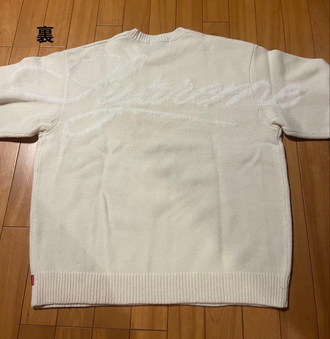 Supreme Angora Script Sweater L アイボリー - メルカリ