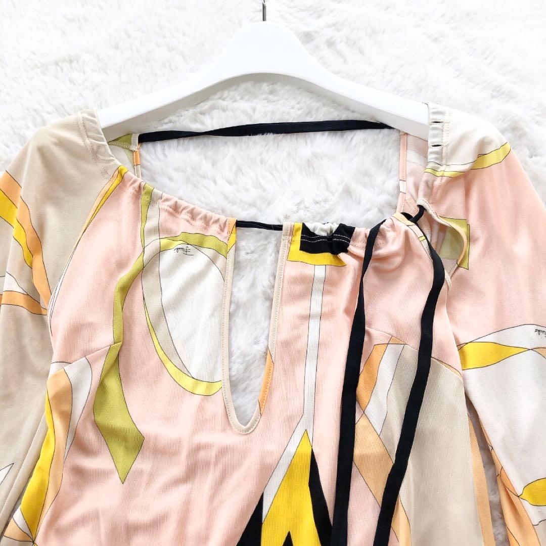 EmilioPucci*エミリオプッチ　シルク100%　プッチ柄ワンピース