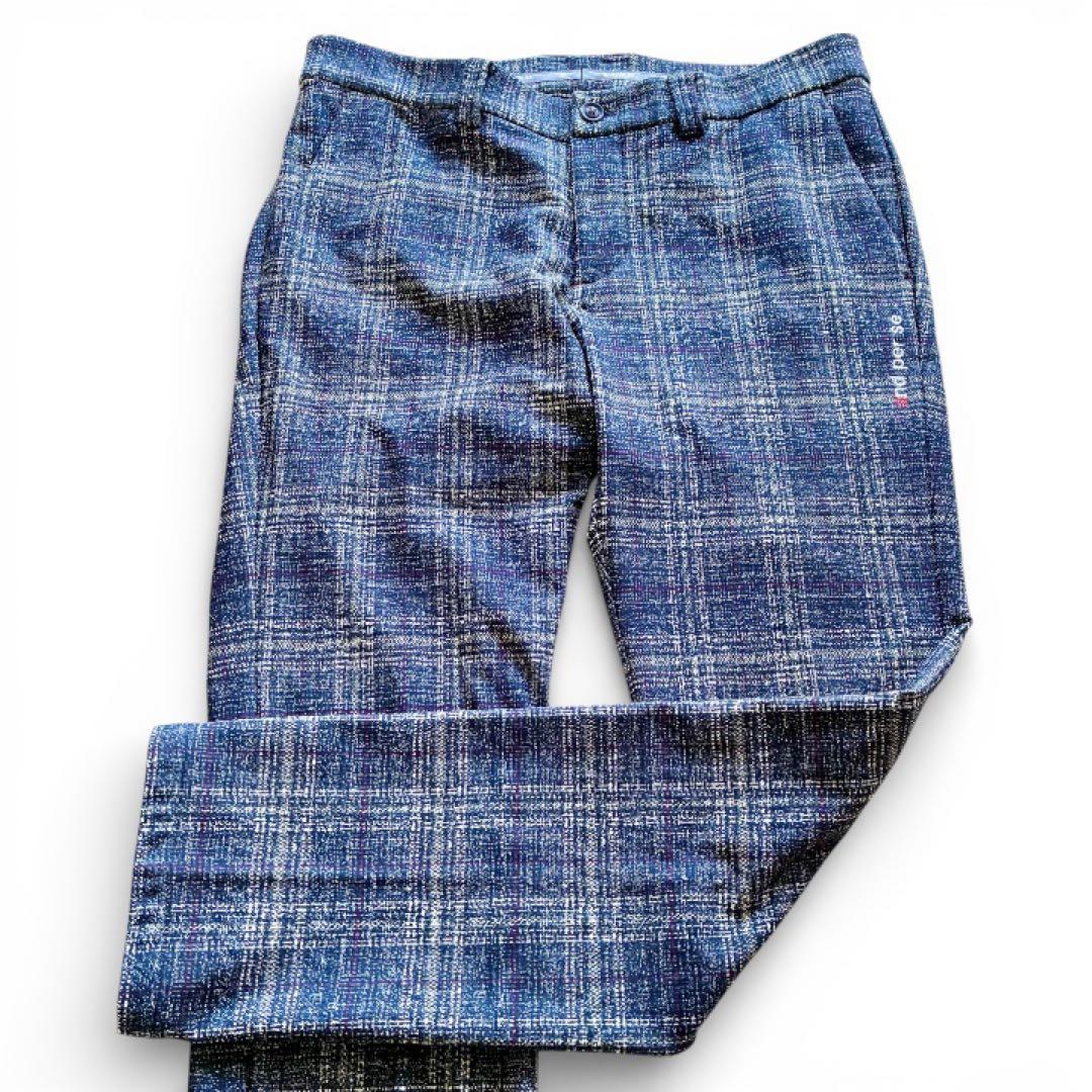 and per se アンパスィ 裏起毛 ストレッチパンツ ゴルフウェア 92