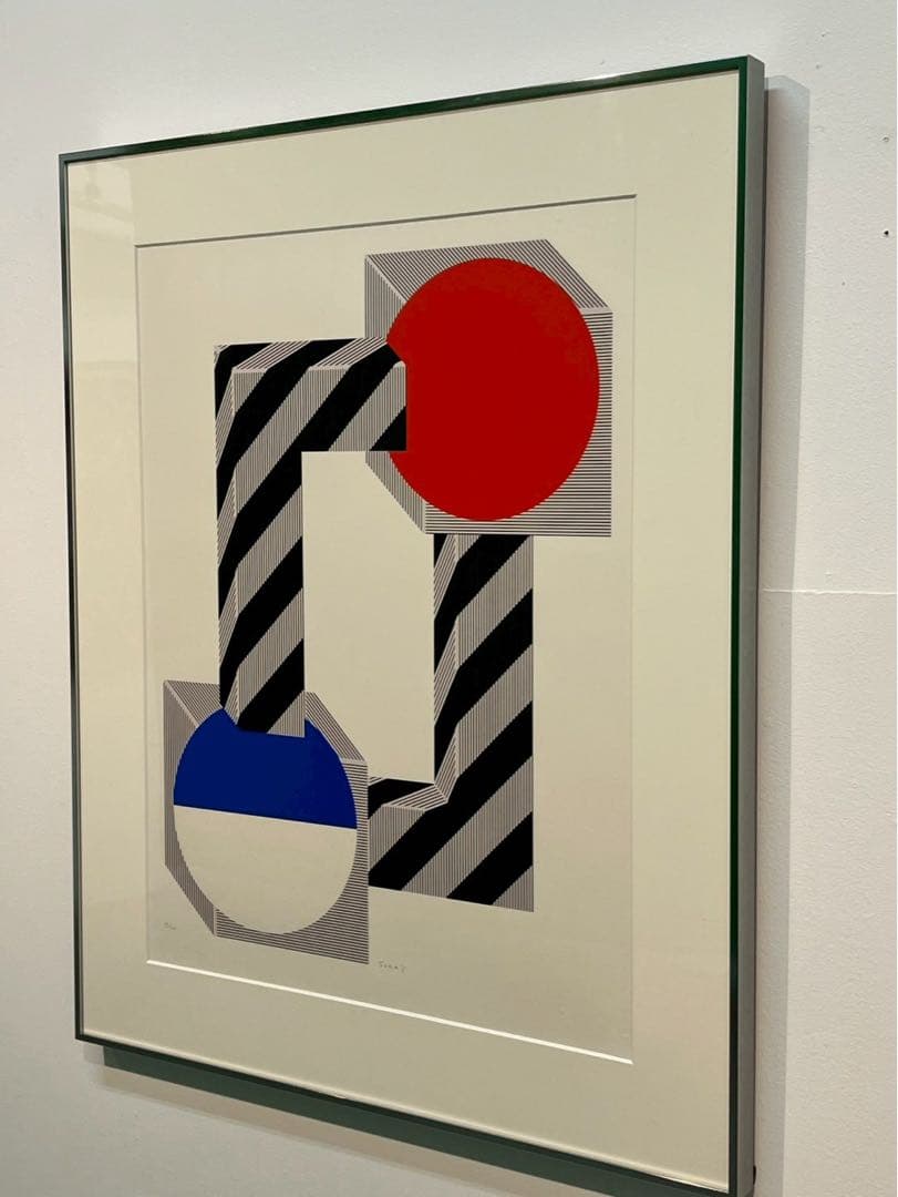 菅井汲《ゲストⅡ》 1980年シルクスクリーンEd150｜作家直筆サイン入り