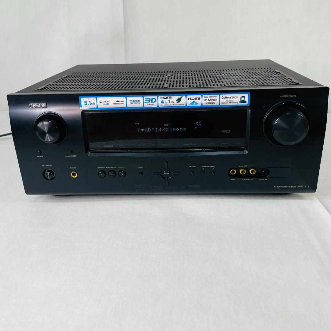 【動作確認済】AVサラウンドレシーバー 5.1ch AVR-1611-K／デノン