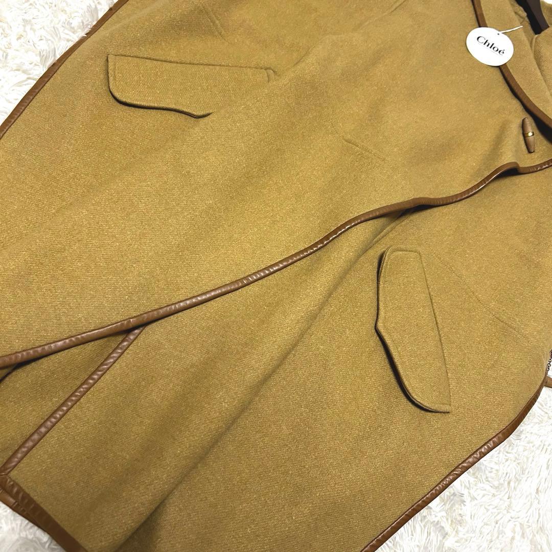 希少　タグ付き　Chloe クロエ　ポンチョコート　トグル　マント　ロング丈