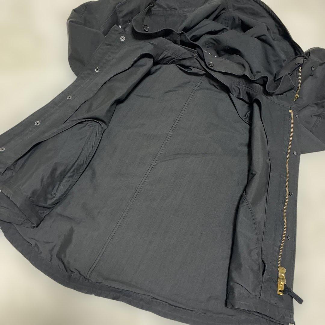 ザリラクスthe reracsワイヤー入りフードジャケット　ブラックサイズ40