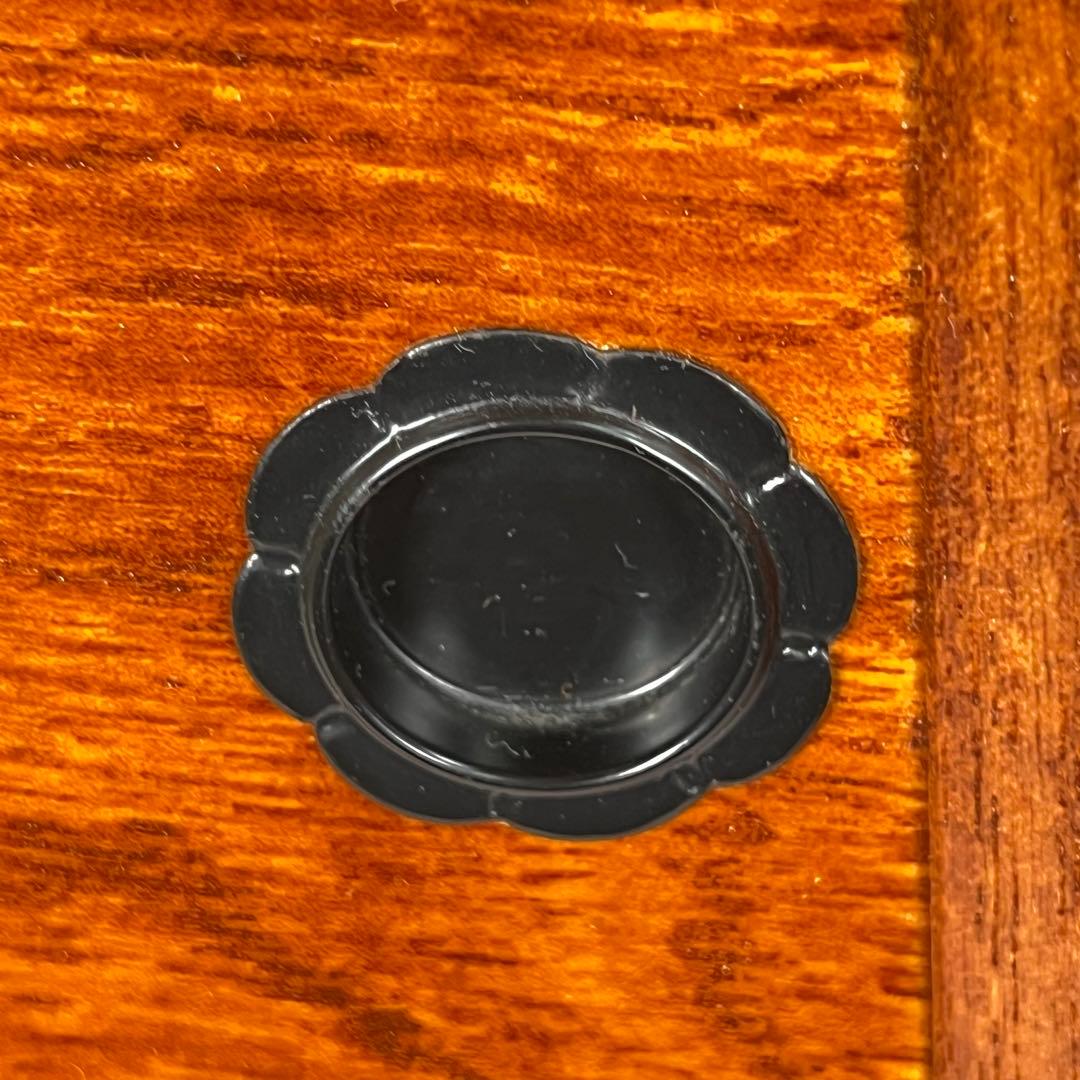 からくり箪笥 小型 ケヤキ調 和モダン 隠し収納 高級感美品希少一点物特価!