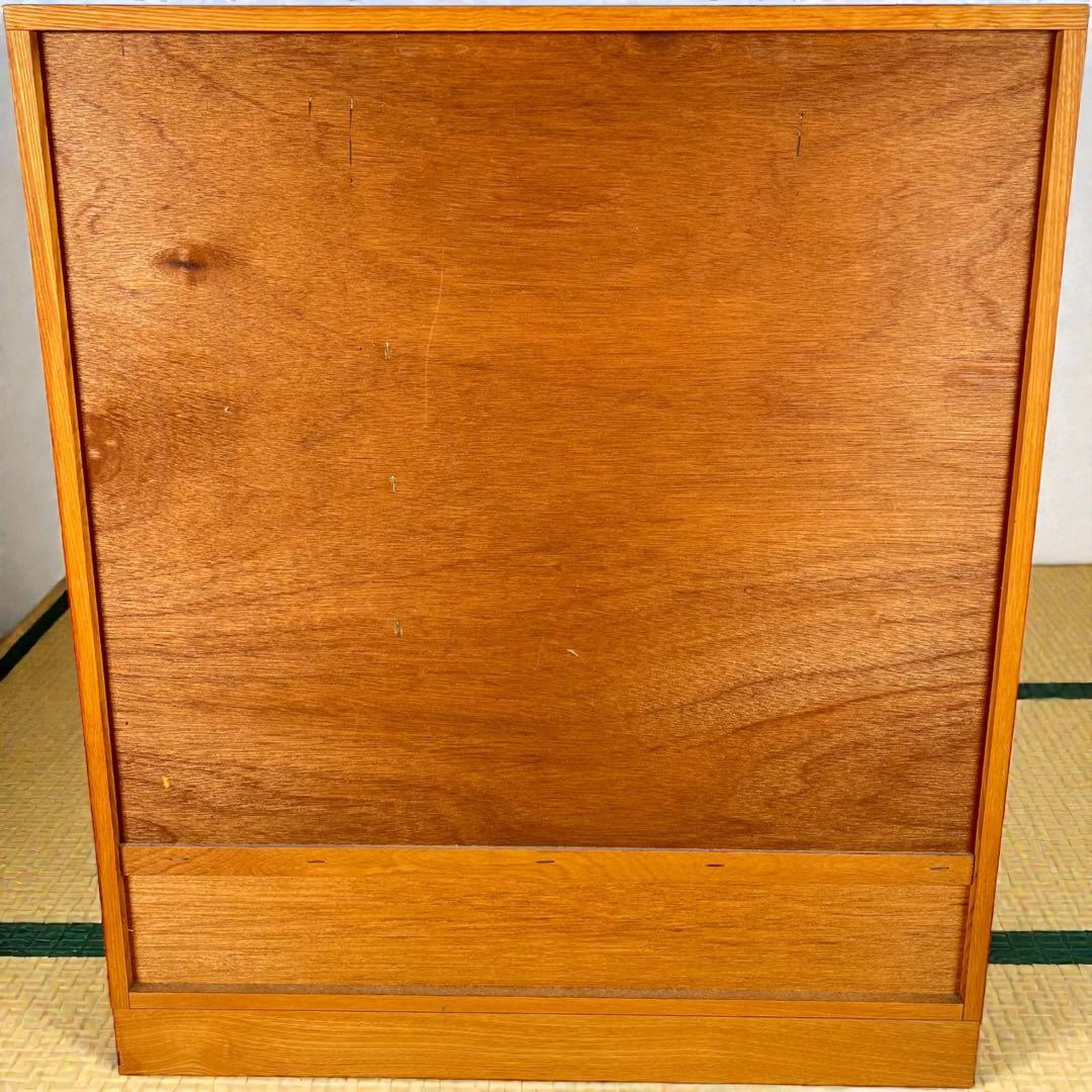 からくり箪笥 小型 ケヤキ調 和モダン 隠し収納 高級感美品希少一点物特価!
