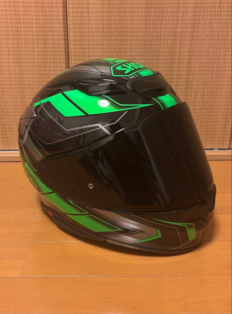 SHOEI Z-8フルフェイスヘルメット ブラック/グリーン