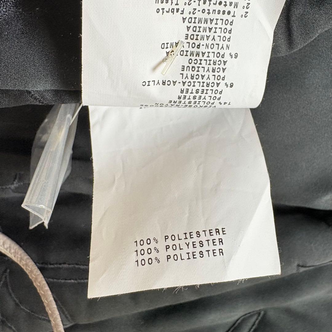 アルマーニ　コレッツォーニ　ファー付　ツイードショートコート　黒　40