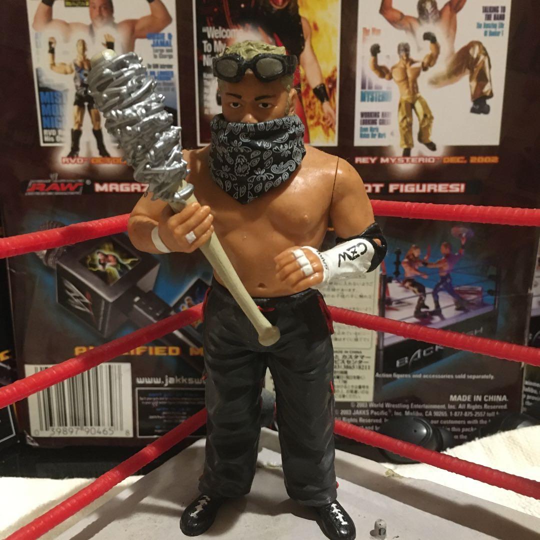 葛西純　ゴーグル　バンダナ　有刺鉄線バット付き