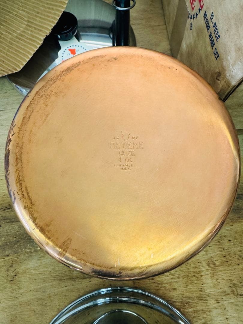 REVERE WEAR 銅底 フライパン 鍋 8点セット USA 炊事 家庭用