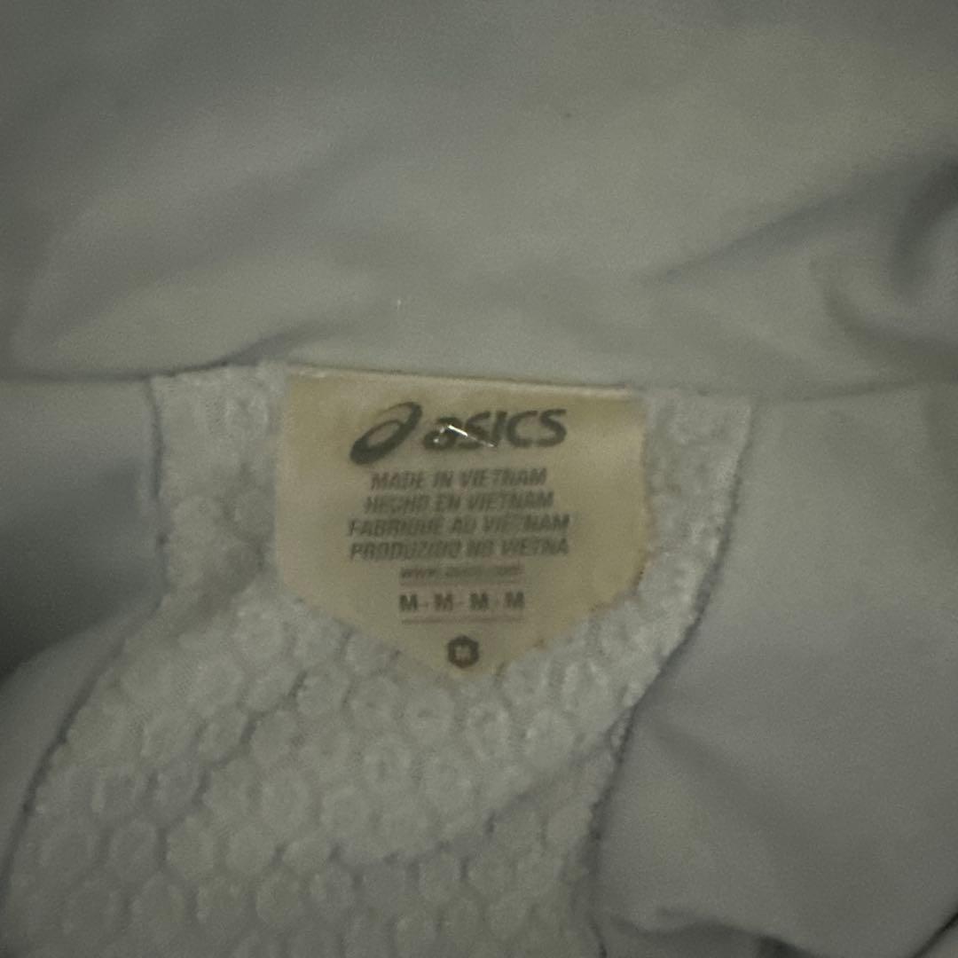 ASICS ウィンドブレーカー 上下セット M ホワイト/ブラック