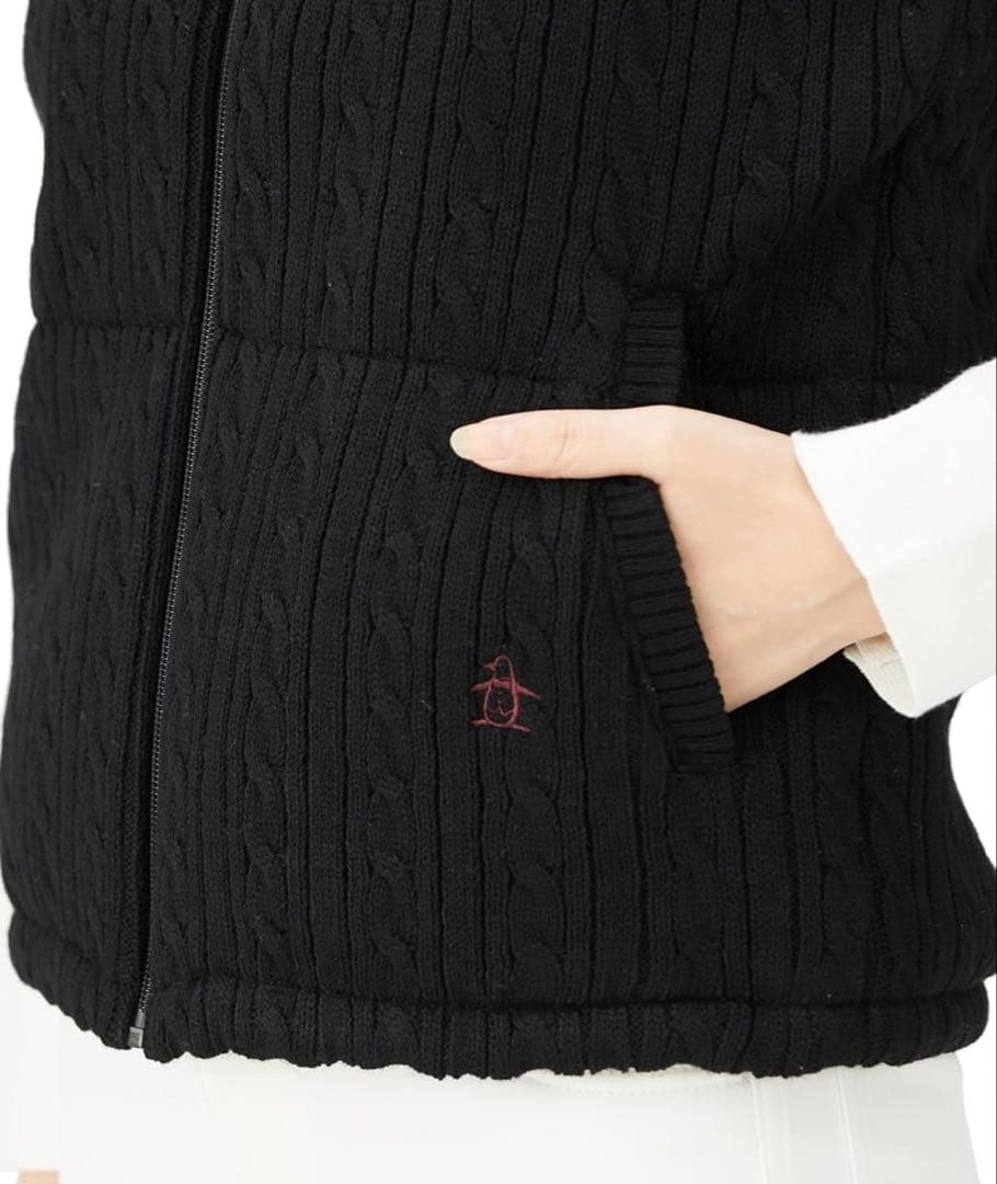 ● 新品 マンシング ウェア ベスト レディース L 黒