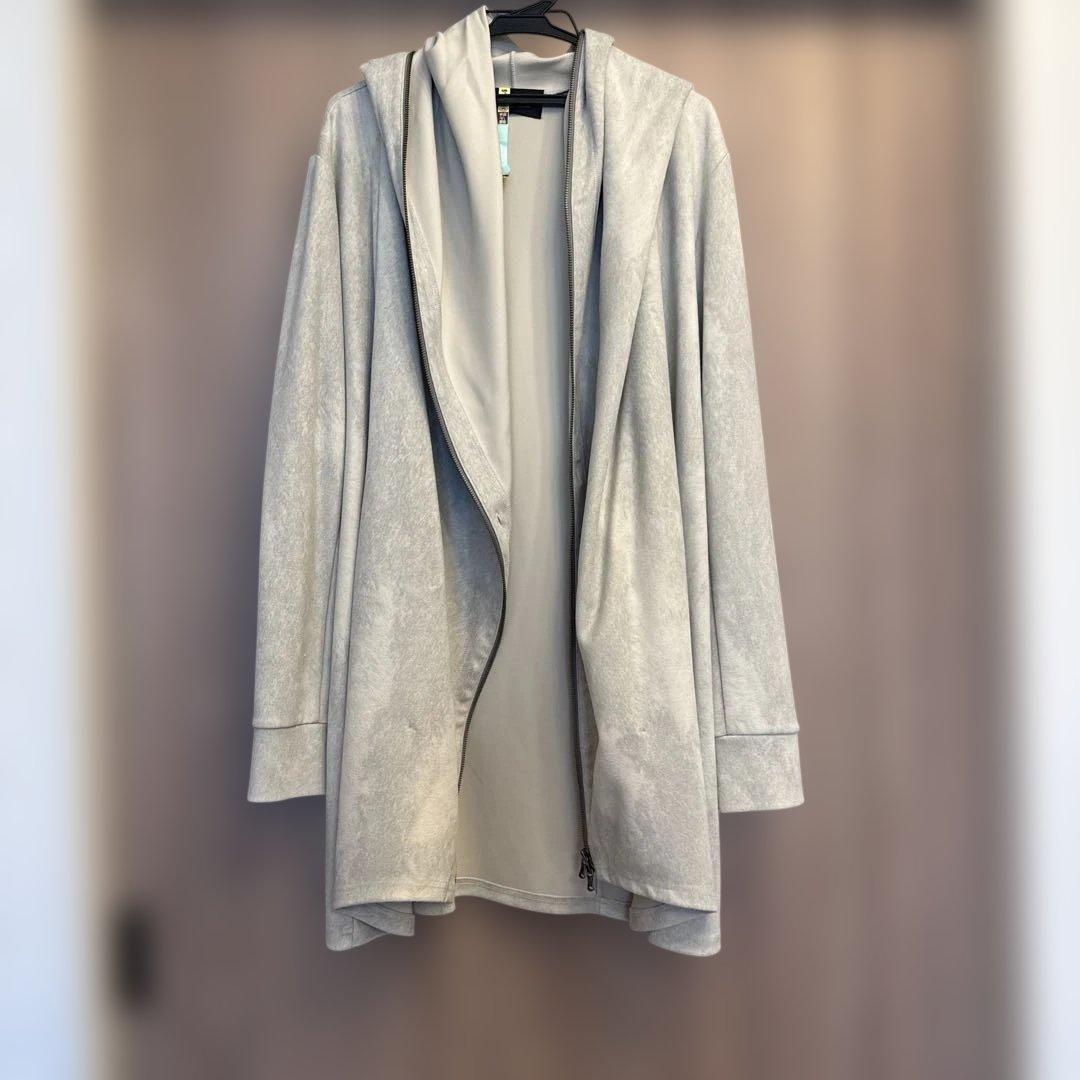 美品】トルネードマートネオプレーンドレープロングパーカー フード