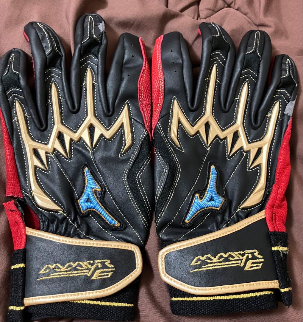 中日ドラゴンズ 中田翔 選手 実使用 バッティンググローブ 支給品 野球