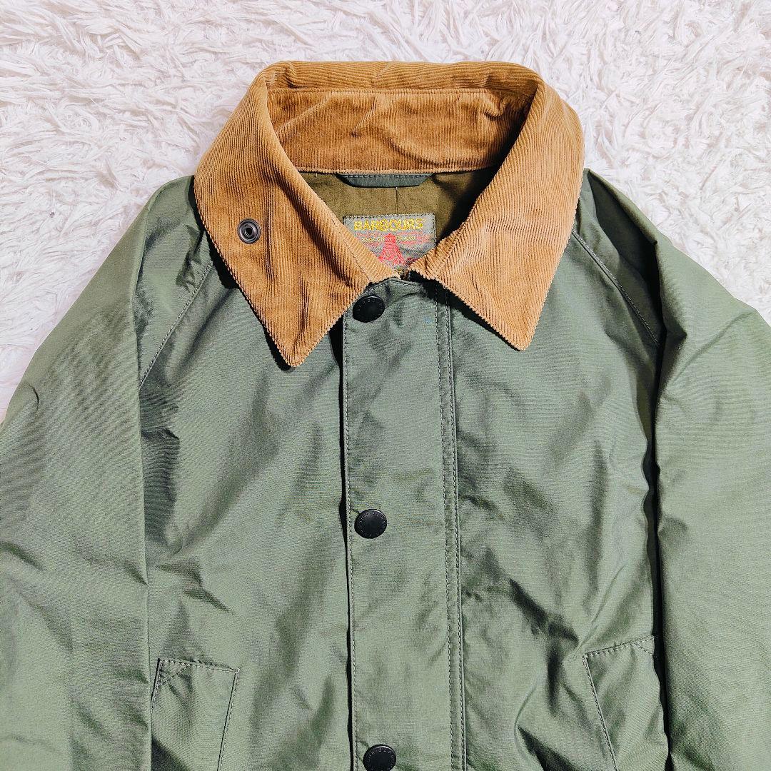 バブアーサウスシールド ビューフォート ナイロンコート 襟コーデュロイ