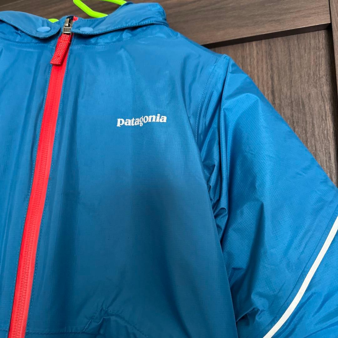patagonia 子供用ウェア 5T 青/グレー
