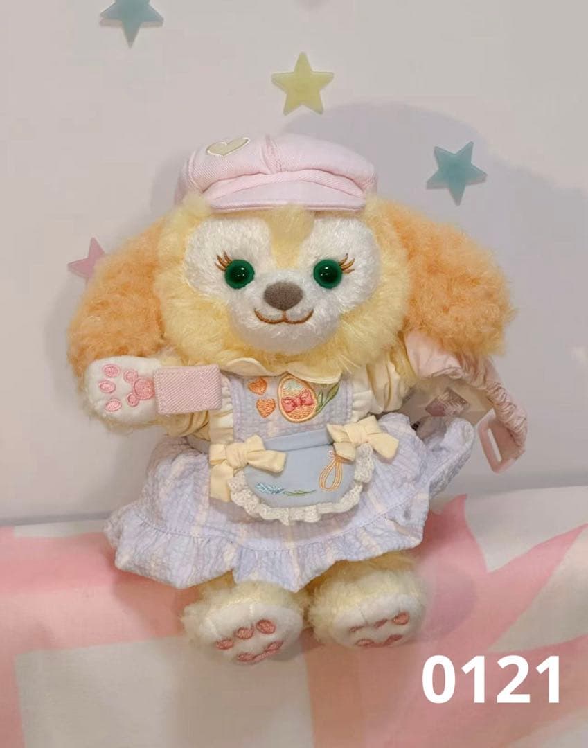 お顔厳選　上海ディズニー　虹　カラフル　リーナベル　ぬいぐるみss5526