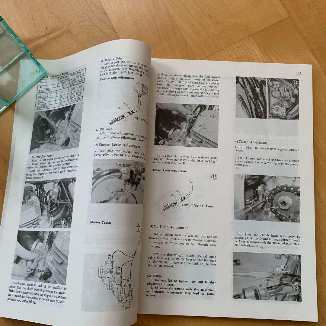 Kawasaki KH(S) Series ショップマニュアル　カワサキ