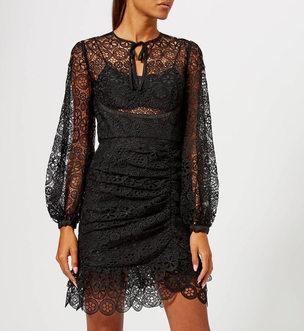 self portrait 美シルエット　レース　ワンピース