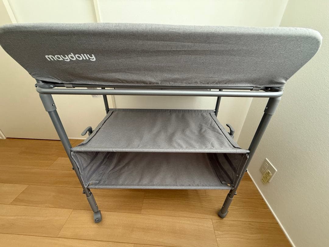 maydolly ベビーベッド 収納付き 高さ調整可能