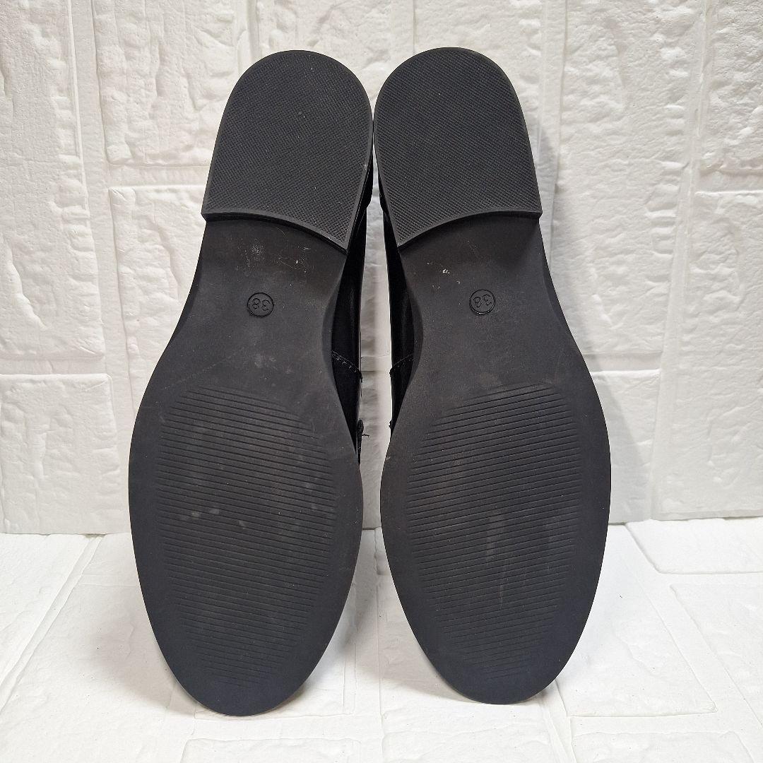 極美品✨️エネス ENESS ブラック ローファー 『38』約24cm