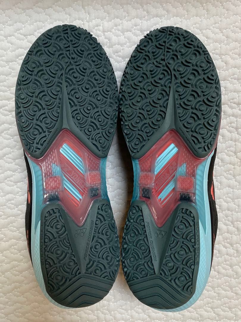 YONEX アドアクセルワイド GC テニスシューズ ブラック/スカイブルー