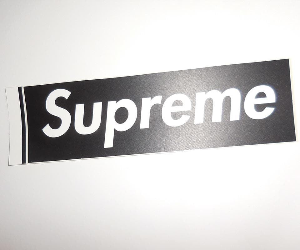 Supreme カーボンファイバー ボックスロゴ ステッカー ブラック 正規品