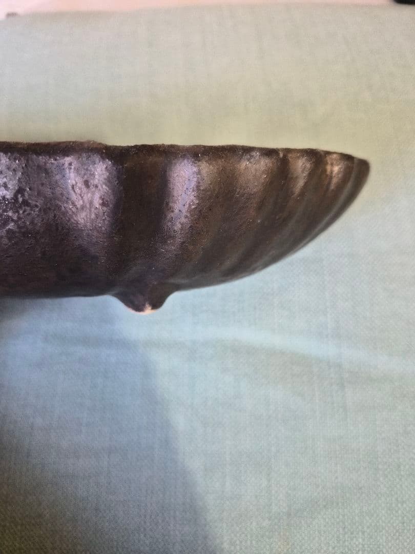 安福由美子　フリルオーバル皿　新品