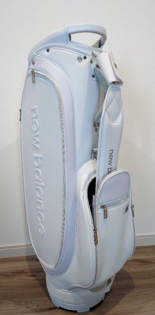 レディース ニューバランス ゴルフ 合皮 キャディバッグ WH (030)