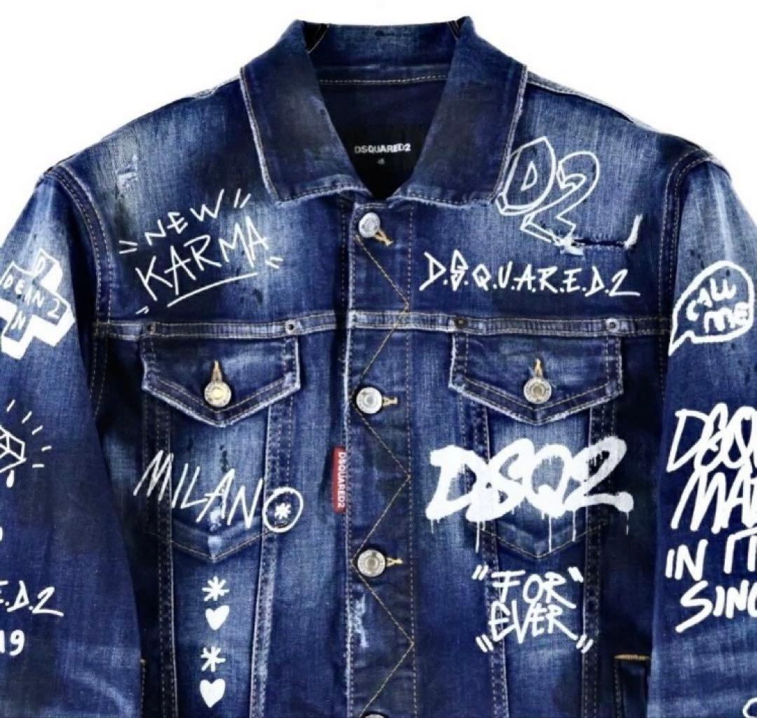 定価14万 22SS極レア・超名作・極美品 グラフィック デニムJACKET48