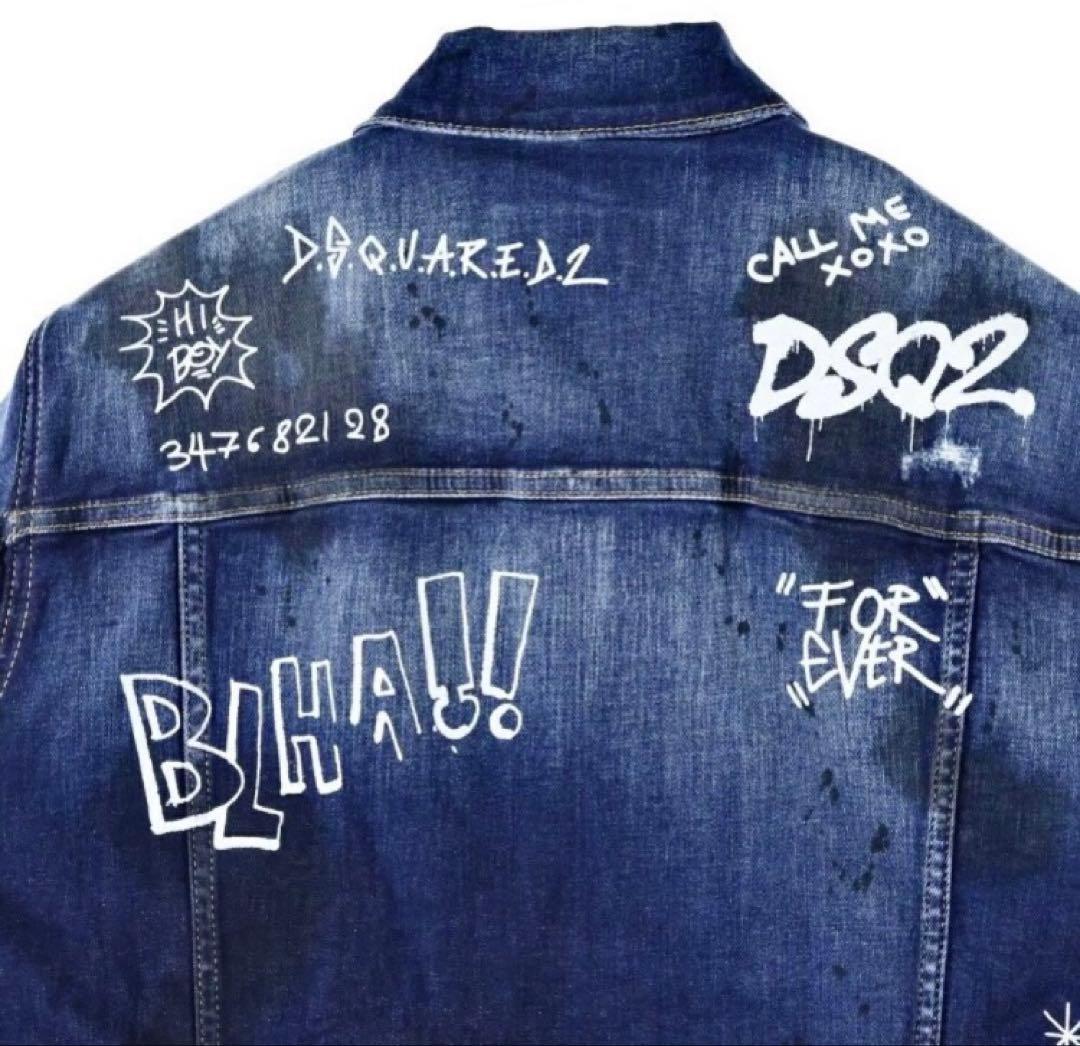 定価14万 22SS極レア・超名作・極美品 グラフィック デニムJACKET48