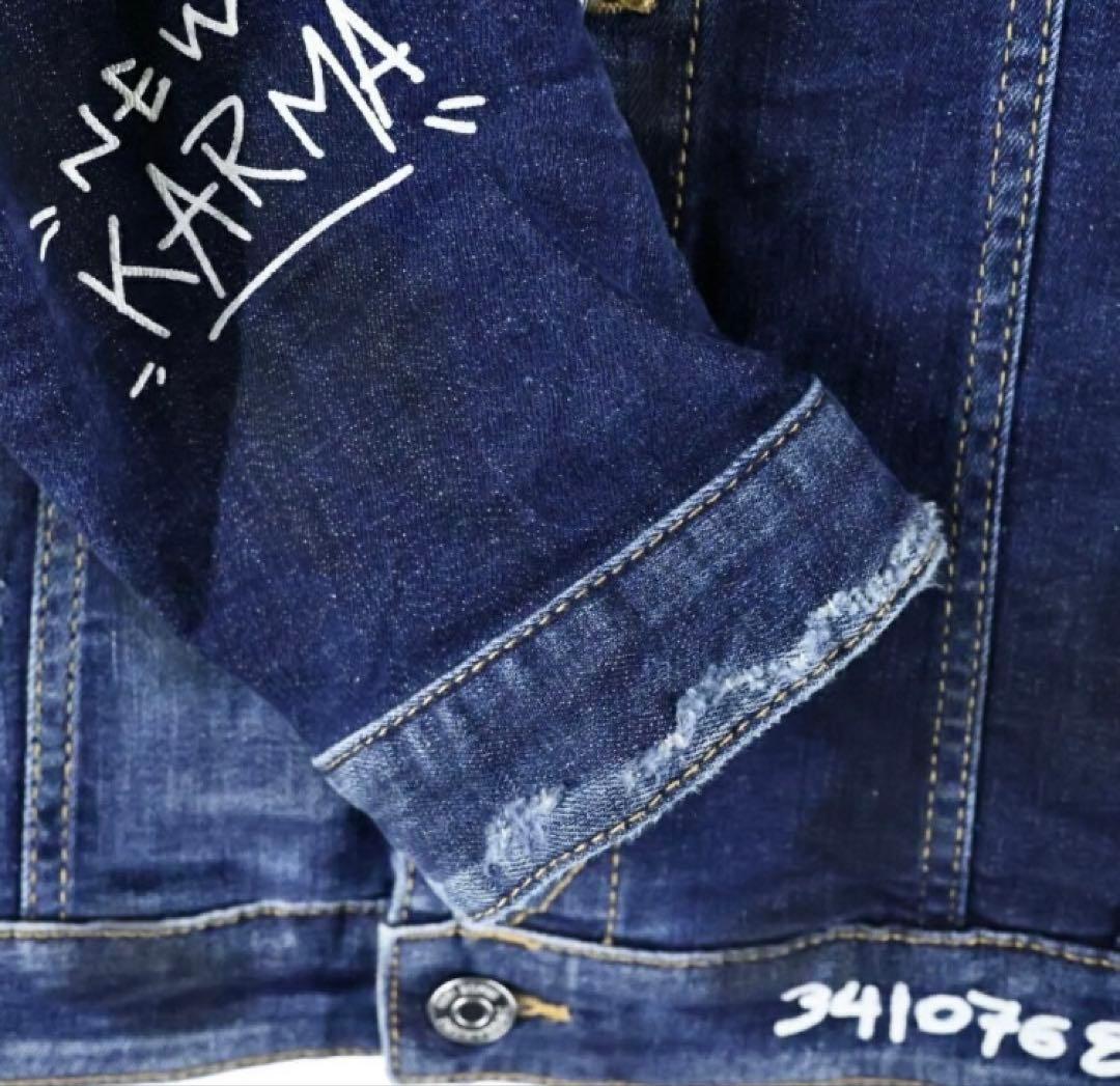 定価14万 22SS極レア・超名作・極美品 グラフィック デニムJACKET48