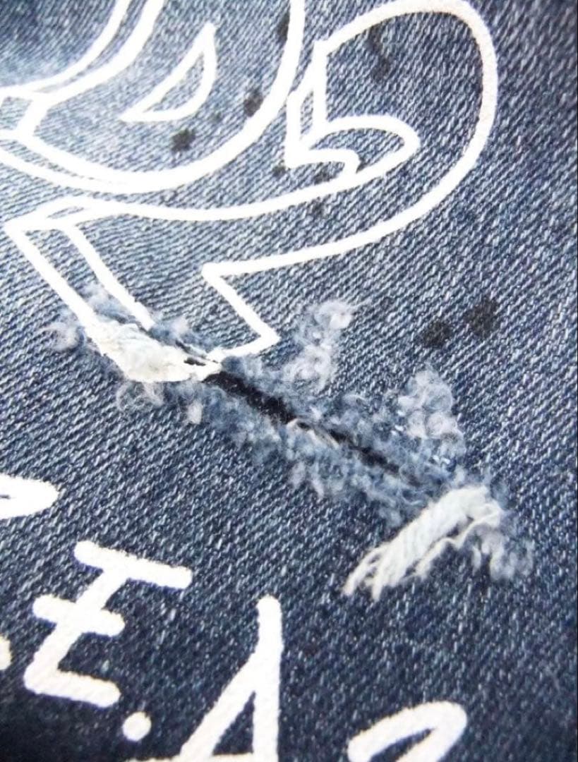 定価14万 22SS極レア・超名作・極美品 グラフィック デニムJACKET48