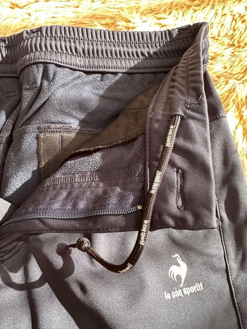 極暖／le coq sporting GOLF／上下セット／裏ボア／M／ネイビー