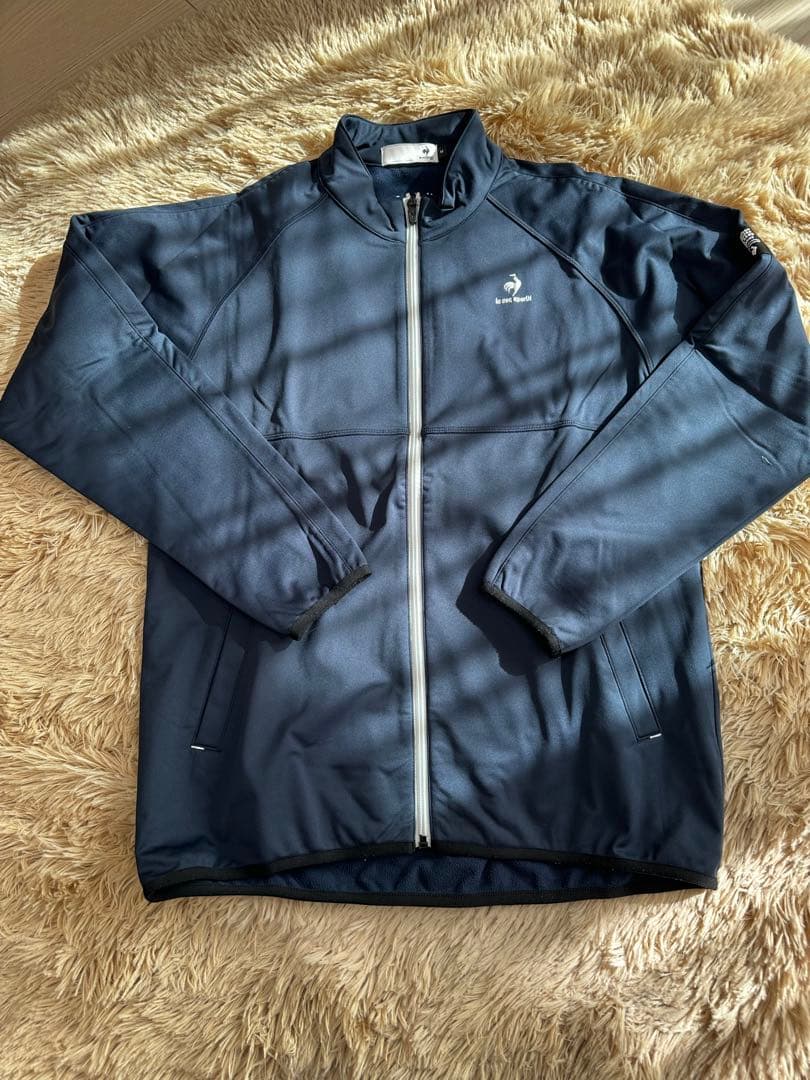 極暖／le coq sporting GOLF／上下セット／裏ボア／M／ネイビー