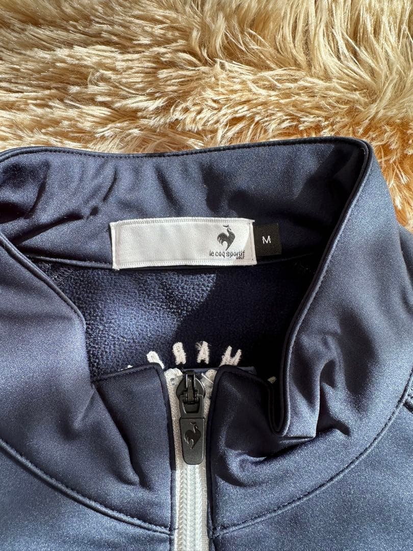 極暖／le coq sporting GOLF／上下セット／裏ボア／M／ネイビー