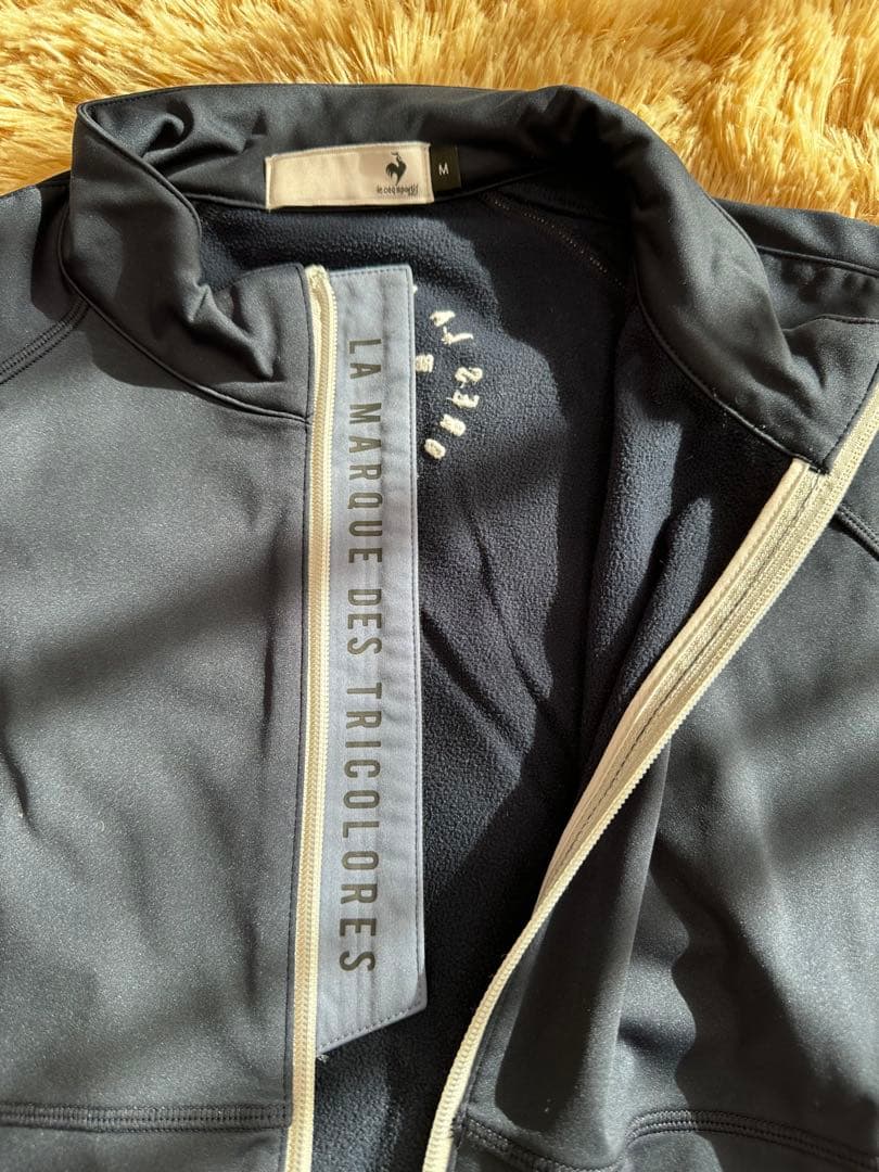 極暖／le coq sporting GOLF／上下セット／裏ボア／M／ネイビー