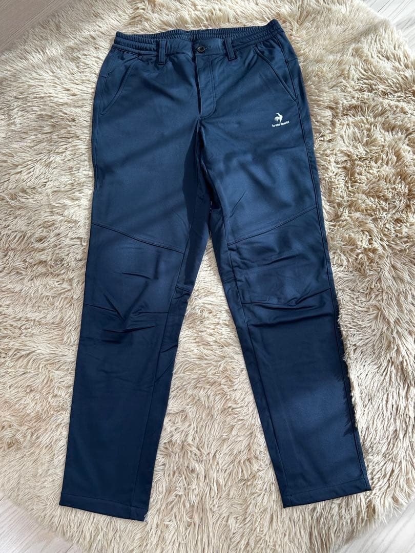 極暖／le coq sporting GOLF／上下セット／裏ボア／M／ネイビー