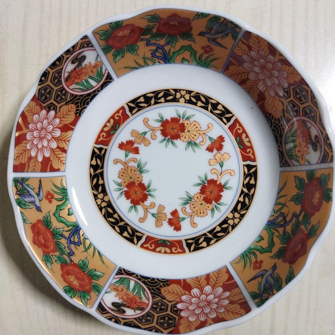 有田焼 雅東苑窯 絵変わり 小皿 5枚 ＆ 昇龍窯 金彩古伊万里 中鉢