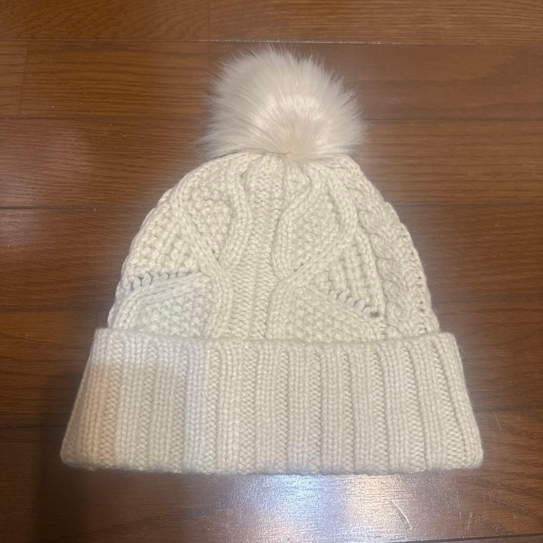 UGG ケーブル ビーニー ニット帽 クリーム ベージュ