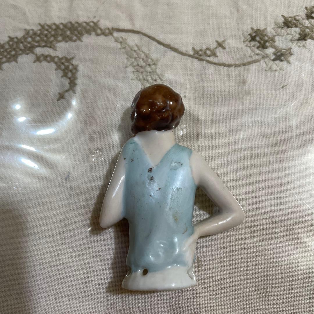 372 陶器製女性像 フィギュア 3点セット.ハーフドール