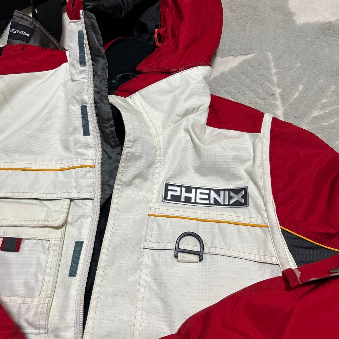 PHENIX スキーウェア ホワイト/レッド