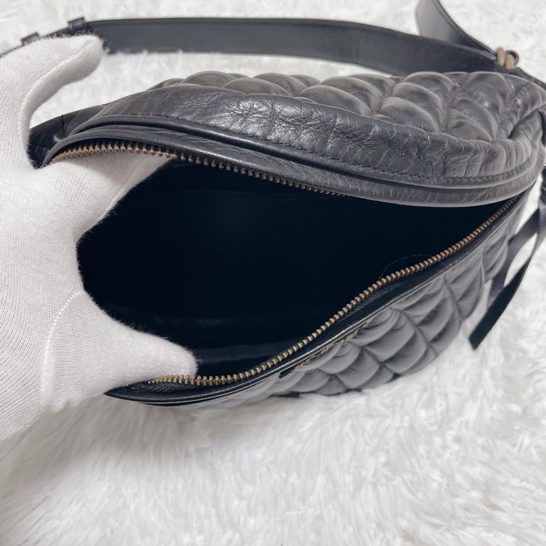 希少 IRON HEART ボディバッグ ウエストポーチ キルティング