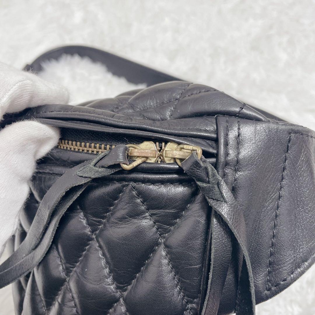 希少 IRON HEART ボディバッグ ウエストポーチ キルティング