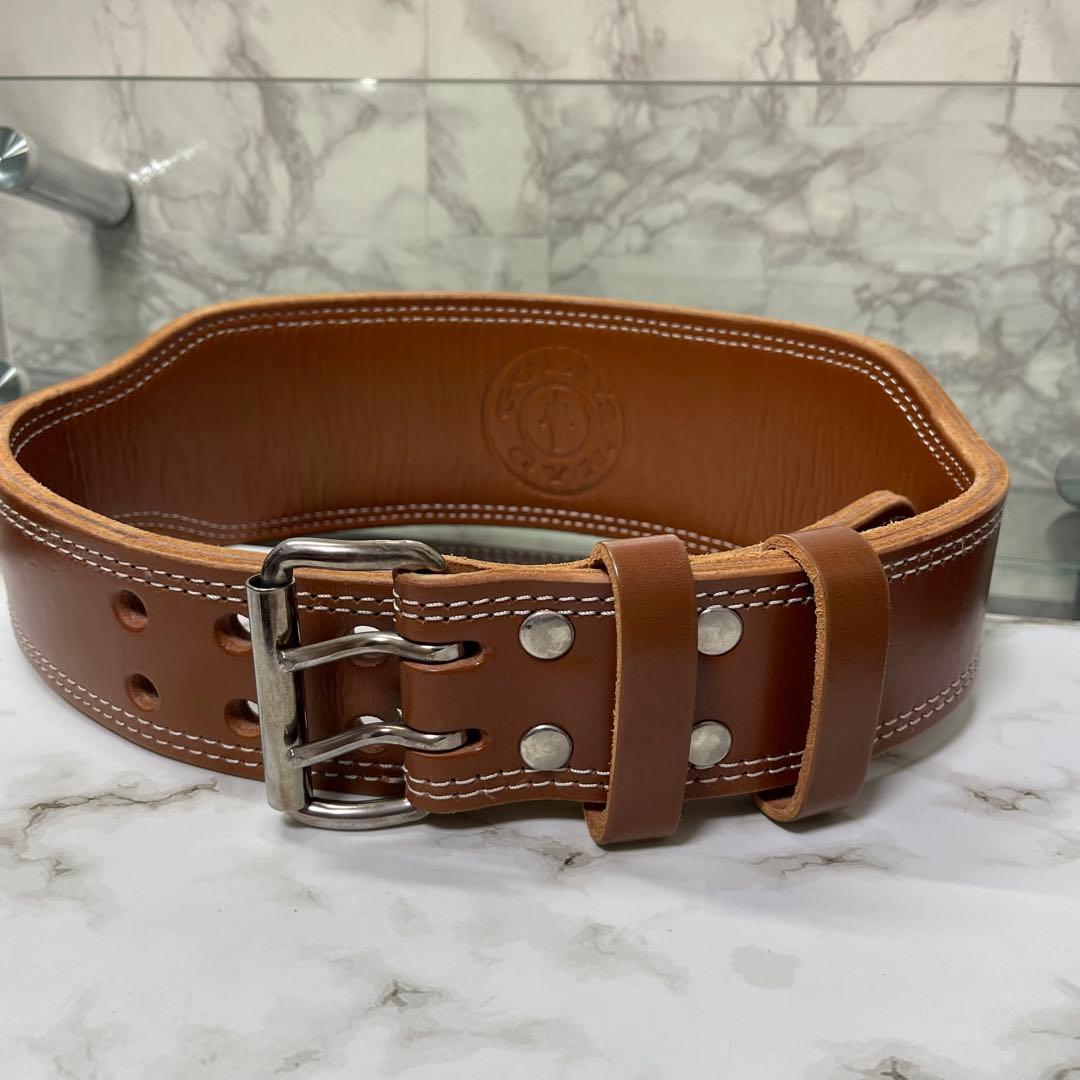 GOLD'S GYM ゴールドジム ベルト 本革 レザー プロレザーベルト