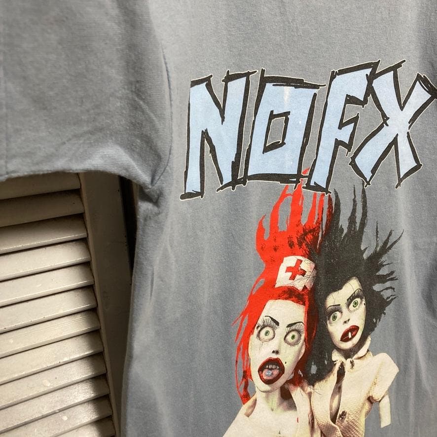 翔*ン様 BOOE バンド Tシャツ 古着 水色 NOFX ノーエフエックス 看