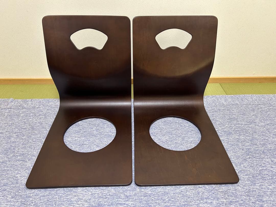 【美品】ニトリ 木製座椅子 和座椅子 6脚セット