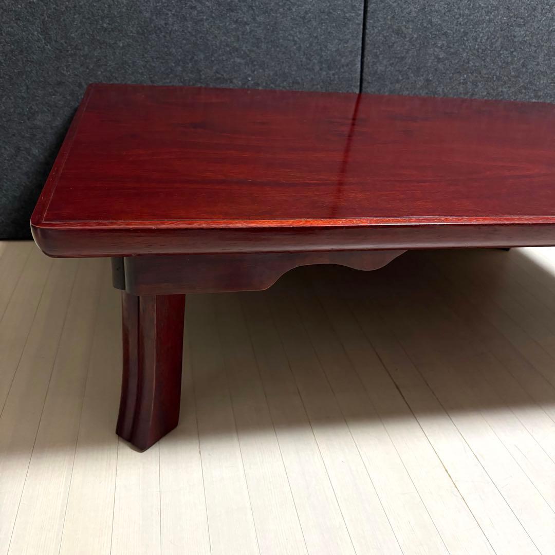 座敷机　レトロ　ちゃぶ台　折りたたみ　座卓　天然木　ローテーブル　ヴィンテージ