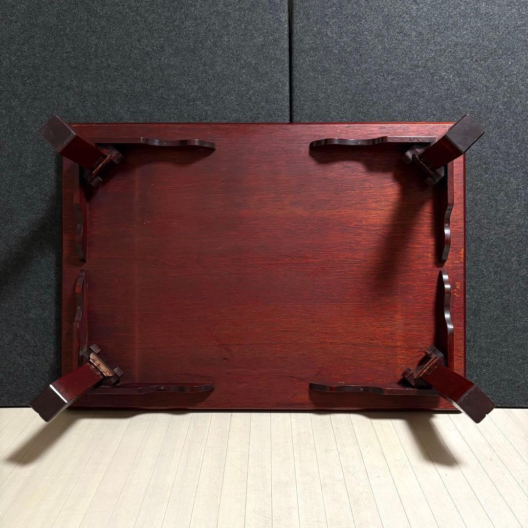 座敷机　レトロ　ちゃぶ台　折りたたみ　座卓　天然木　ローテーブル　ヴィンテージ