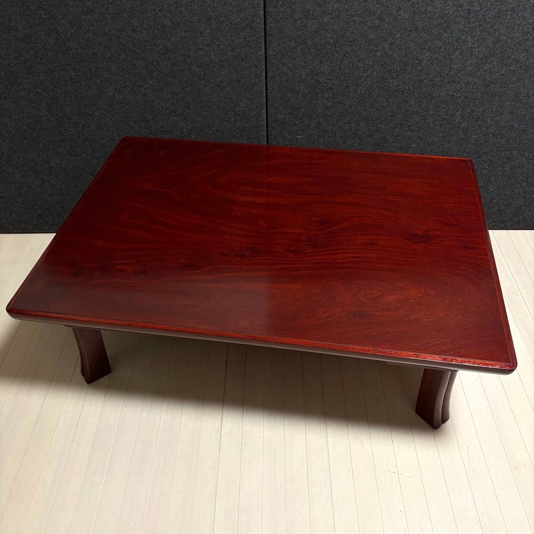 座敷机　レトロ　ちゃぶ台　折りたたみ　座卓　天然木　ローテーブル　ヴィンテージ