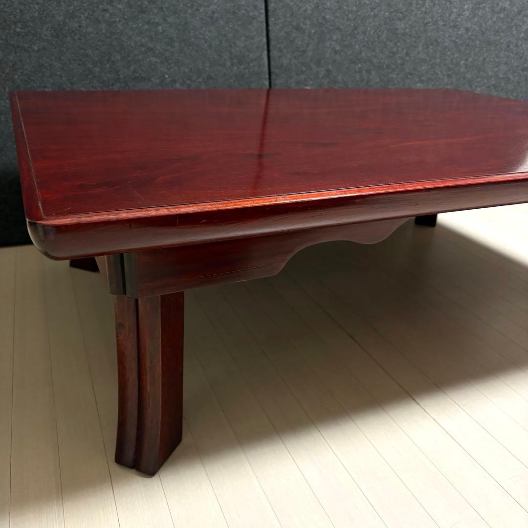 座敷机　レトロ　ちゃぶ台　折りたたみ　座卓　天然木　ローテーブル　ヴィンテージ